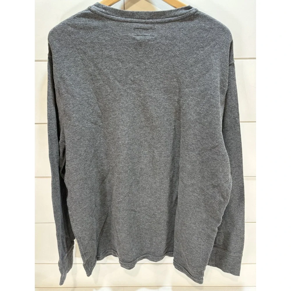 Polo Ralph Lauren Waffle Thermal Long Sleeve T-Shirt Charcoal Grey Men's 2XL